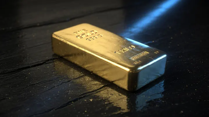 Gold bar representing a gold-backed IRA account